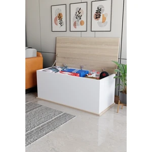 Ecm Çeyiz Sandığı Çok Amaçlı Saklama Kutusu Salon Antre Mobilyası Oyuncak Organizer Sandık 125X40 cm