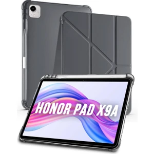Honor Pad X9A Uyumlu Tri-Folding Kalem Bölmeli Uyku Modlu Akıllı Kılıf