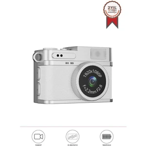 Dijital Fotoğraf Makineleri Video Kamera Mini Anahtarlık 1080P CMR35 Beyaz