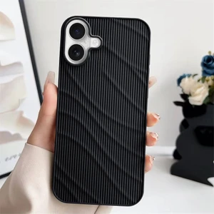 Apple iPhone 16 Plus Uyumlu Kılıf Zebana Fine-Line Silikon Kılıf Siyah