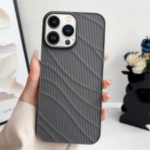 Apple iPhone 16 Pro Max Uyumlu Kılıf Zebana Fine-Line Silikon Kılıf Gri