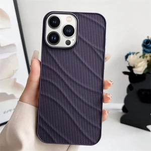 Apple iPhone 16 Pro Max Uyumlu Kılıf Zebana Fine-Line Silikon Kılıf Derin Mor