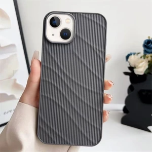 Apple iPhone 13 Uyumlu Kılıf Zebana Fine-Line Silikon Kılıf Gri