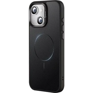Apple iPhone 15 Uyumlu Kılıf Zebana Neofiber Silikon Kılıf (Kablosuz Şarj) Siyah