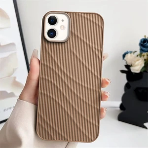 Apple iPhone 11 Uyumlu Kılıf Zebana Fine-Line Silikon Kılıf Desert Titanyum
