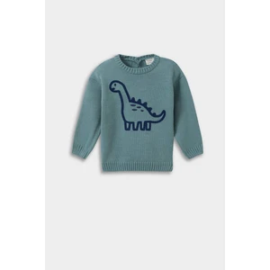 Erkek Bebek Dinozor Baskılı Triko Kazak F2581A525AU