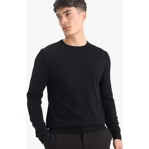 Regular Fit Bisiklet Yaka Basic Düz Premium Triko Kazak A5268AX25AU