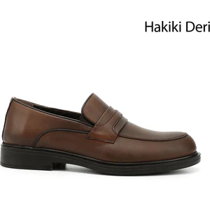 Erkek Taba Hakiki Deri Klasik Ayakkabı