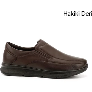 Erkek Koyu Kahve Hakiki Deri Comfort Ayakkabı