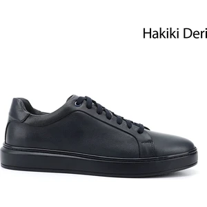 Gön Platinum Hakiki Deri Bağcıklı Erkek Günlük Sneaker 31641