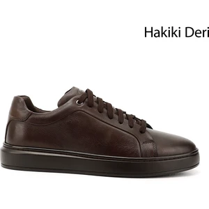 Gön Platinum Hakiki Deri Bağcıklı Erkek Günlük Sneaker 31641