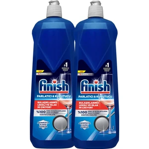 Bulaşık Makinesi Parlatıcı 2x800 ml - Camı Aşınmadan Korur, Parlatır ve Kokusuz Kurutma Özelliği ile