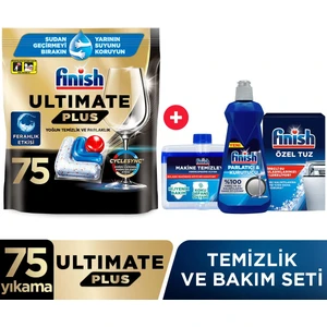 Ultimate Plus Bulaşık Makinesi Tableti - 75 Adet, 915 g, Ferah Koku ile Yağ ve Kireç Temizleyici