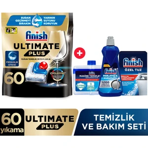 Ultimate Plus Bulaşık Makinesi Tableti 60 Yıkama Limon Kokulu Parlatıcı Temizleyici