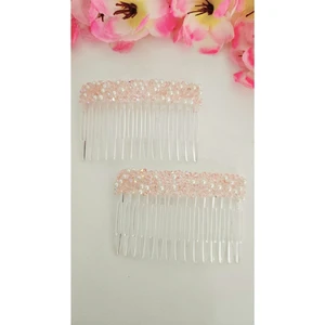 Taşlı Yan Tarak Toka 2 Adet 7 cm