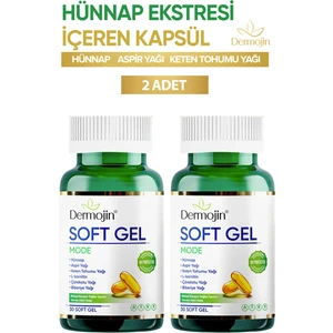 2 Adet Hünnap Bitkisel Karışım Yağlar İçeren Takviye Edici Soft Jel Kapsül