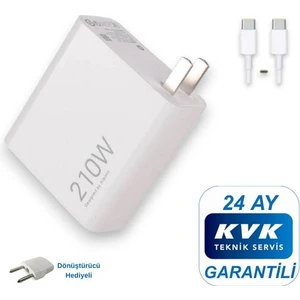 210W (Watt) Turbo Hızlı Şarj Aleti Adaptörü Kablo Seti %100 Orıjinal ( Kvk Teknik Servis Garantili )