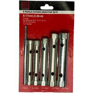 6lı Kovan Anahtar Seti 6 Parça - Boru Anahtarı