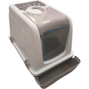 Kapalı Kedi Tuvaleti Orta Çekmeceli 57*40*47H cm BEJ