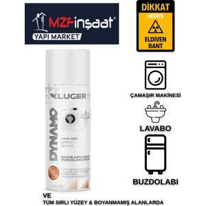 Özel Amaçlı Emaye Sprey Boya Beyaz 400 ml (Beyaz Eşya Küvet Lavabo Çizik ve Rötuşlarda)