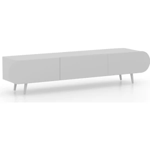 Regulus Mdf 3 Kapaklı Ahşap Ayaklı 200 cm Country Tv Ünitesi