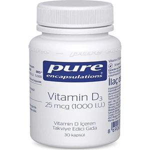 Pure Encapsulations Vitamin D3 1000 Iu 30 Kapsül