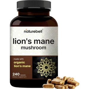 Lions Mane Mushroom Organic  9,000 mg 240 Capsules