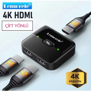 4K HDMI Splitter Anahtarı 2'si 1 Arada 4K 60Hz HDMI uyumlu 2.0 Hub Switcher CE Lisanslı Orjinal PC Dizüstü HDTV Xbox PS4 PS5 TV Macbook 