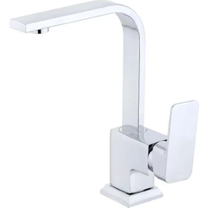 Krom Kısa Kare Lavabo Bataryası Aç Kapa Musluk Garantili