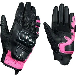 GL60W Kadın Motosiklet Eldiveni - Pembe | Titanyum Full Koruma, Dokunmatik Uyumlu, Dayanıklı Cordura Kumaş