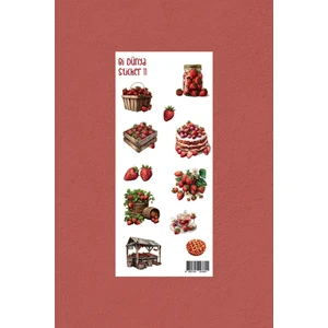 M11 - Çilek Bahçesi - Sticker Paketi