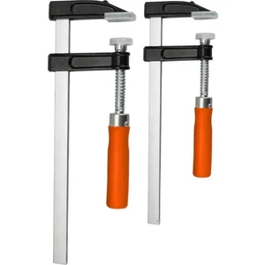 2 Adet F Tipi Işkence 50X300MM ve 50X250 mm Ahşap Saplı Mengene