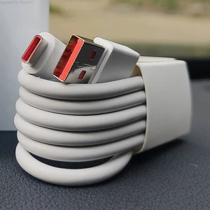 Type C USB 6 Amper Kablo - Yüksek Hızlı Şarj Kablosu Tip-C 1 Metre