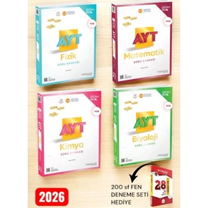 345-2026 Ayt Matematik Fizik Kimya Biyololoji Soru Bankası Fen Bilimleri Sayısal-28 Adt Fen Denemesi