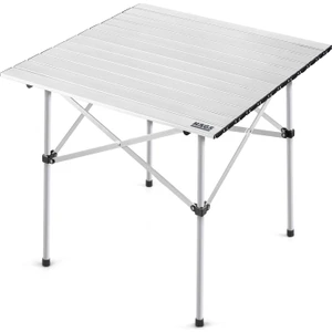 Kamp Masası, Güçlendirilmiş Alüminyum Katlanır Piknik Masası, Outdoor Masa 70X70X60CM Gümüş