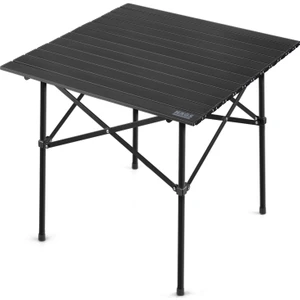 Güçlendirilmiş Alüminyum Katlanır Kamp Masası, Outdoor Masa, Piknik Masası 70X70X60CM Siyah