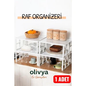 Organizers  Raf Düzenleyici Dolap Içi Düzenleyici Raf Tabak Bardak Rafı Raf Yükseltici