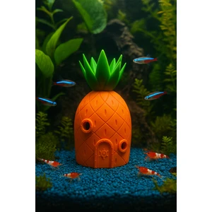 Sünger Bob Ananas Akvaryum Evi – Dekoratif Balık Yuvası