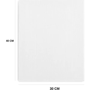 30X40 cm 3 Adet Dikdörtgen Boş Tuval Tablo