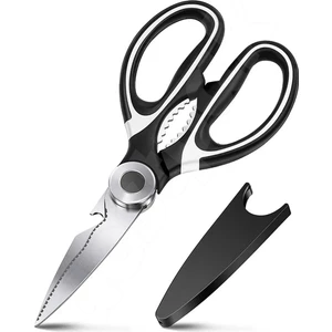 Mutfak Makası - Çok Fonksiyonel Ekstra Keskin - Ceviz Kıracağı - Et, Tavuk, Balık, Sebze