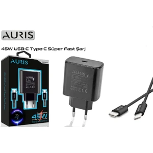 45 W Type C Hızlı Şarj Aleti Cihazı Seti 1 Mt. Typec To Typec Kablo +Usb C Kafa Xiaomi Redmi Samsung