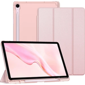 Samsung Galaxy Tab S9 Fe Plus 12.4 / S10 Plus 12.4 Inç Kılıf Smart Uyku Modlu S Pen Kalem Bölmeli Akıllı Standlı Arkası Renkli Kapak SM-X610 X616B  X820 X826B X810 X816B