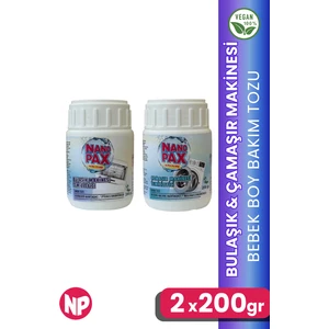 Çamaşır Makinesi & Bulaşık Makinesi Temzileyici Toz Bakım Seti (2 Adet x 200GR)