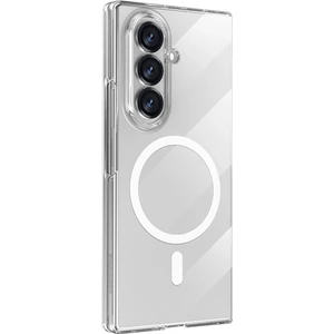 Samsung Galaxy Z Fold 7 Kılıf Saf X-Crystal Slim Premium Magsafe Kablosuz Şarj Destekli Şeffaf Kapak