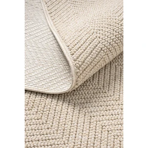 Posıtano Bej Renk Zigzag Model Yumuşak Bukleli ve Püsküllü Dekoratif Makine Dokuma Halı Oturma Odası Salon Mutfak Antre