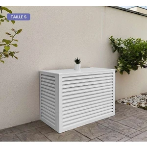 Klima Motoru Gizleme Kafesi 110X56X85 cm (H) Ral 9003 Beyaz Panjur Medıum Model