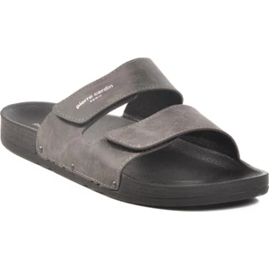 Pierre Cardin PC-7039 M Büyük Numara Füme Suni Deri Erkek Terlik