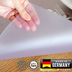 2 mm Buzlu Alman Üretimi -Gıda Temasına Uygun - Fitalat Içermeyen- Kokusuz - Şeffaf Pvc Masa Örtüsü