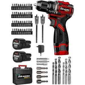 DRG-168 Pro 16.8V Çift Akü Çelik Mandren Kömürsüz Motor Şarjlı Matkap Akülü Vidalama