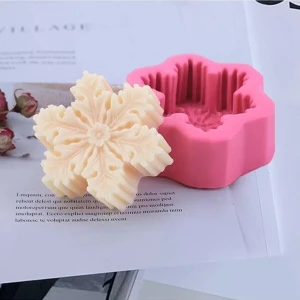 Mum Kalıbı Kar Tanesi Silikon Kalıp